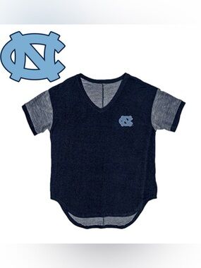 NWT [Blue 84] North Carolina Tar-Heels NCAA Vintage Dyed Varsity Tee Women's S